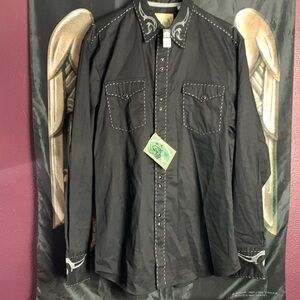 BAD ASS RODEO SHIRT BY ROPER size Large